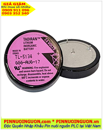 Pin Tadiran TL-5134; Pin nuôi nguồn Tadiran TL-5134 lithium 3.6v 1/10D 1000mAh _Xuất xứ Israel